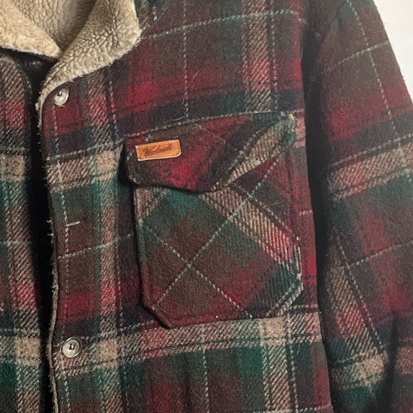 Woolrich Vintage USA Hunting Woodsman Wool Blend Sz Large Coat Flaw - Picture 5 of 11